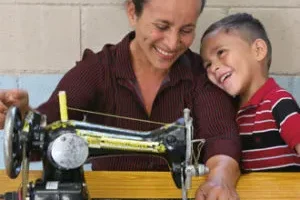 Una máquina de coser