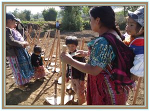Preparing the land.